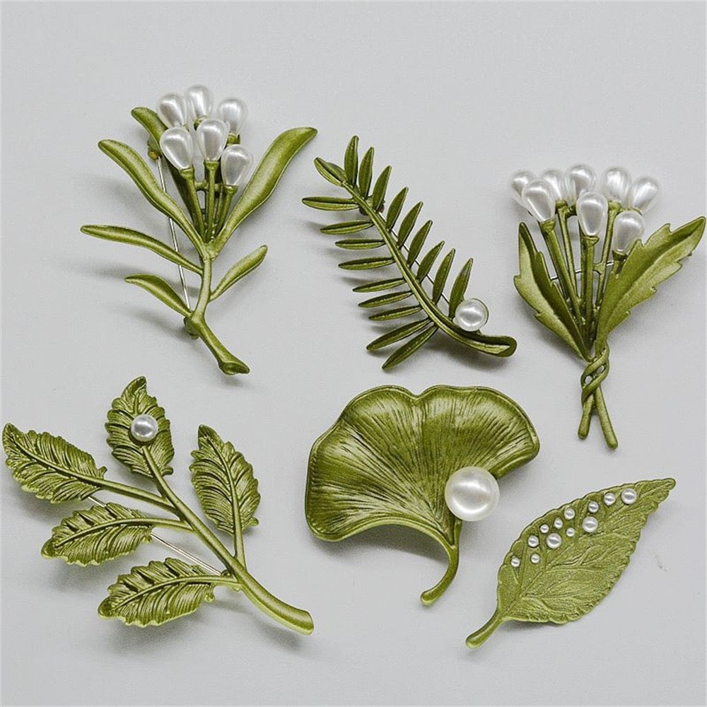 Winter Leaves Brooch